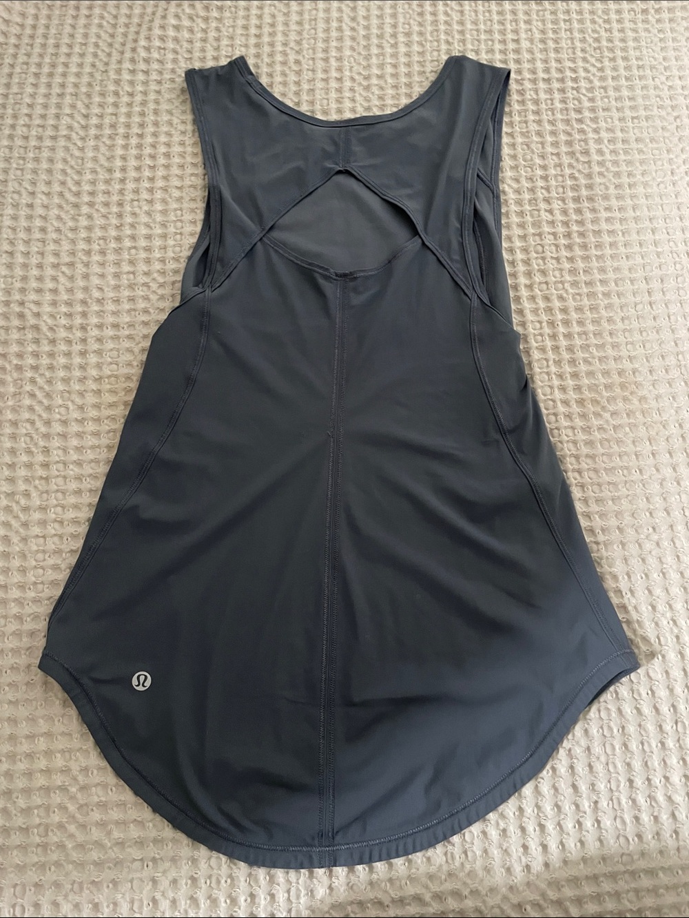 lululemon athletica Charcoal Cutout Racerback Tank